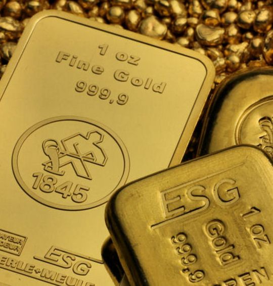 ESG Gold-Handel Barren und Münzen